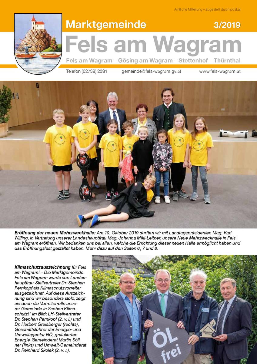 2019.10.14, Fels am Wagram, Gemeindezeitung